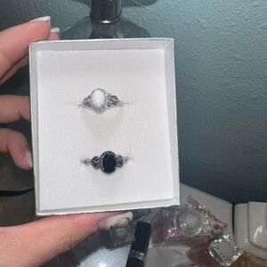 2 Disney enchanted fine jewelry sterling silver rings